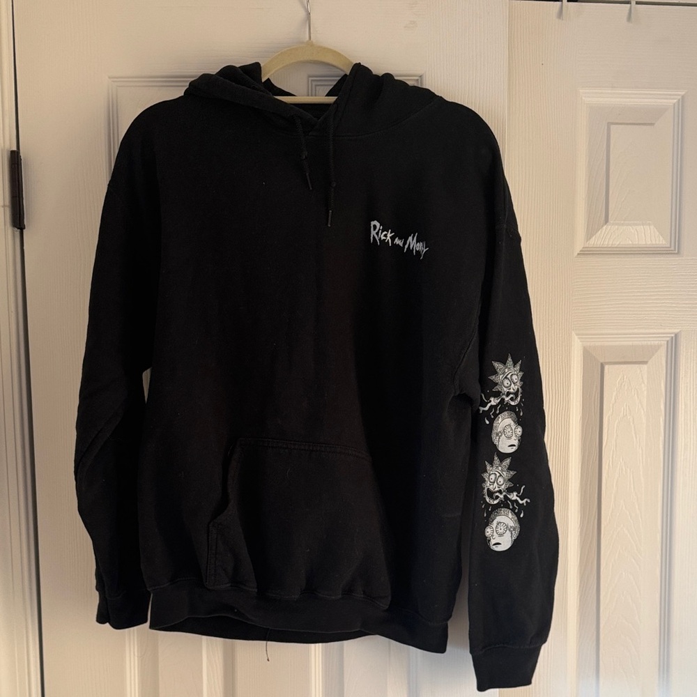T.J.Maxx Black & White Rick and Morty Graphic Hoodie